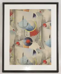 Jean Colin, Original artwork for textile, wallpaper, or poster design, gouache