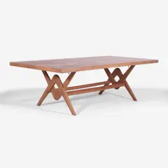 Pierre Jeanneret, Model 'PJ020111' dining table, c.1963, teak
