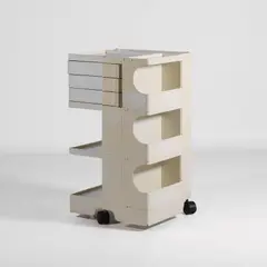 Cesare 'Joe' Colombo, White plastic 'Boby' trolley