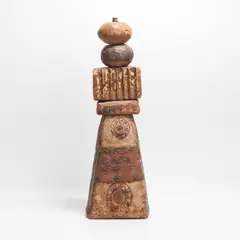 Stoneware lamp by Bernard Rooke, sold Jan 2026