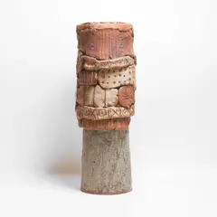 Tall coiled pot by Bernard Rooke, sold Jan 2026