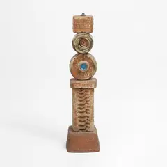 Stoneware standard lamp by Bernard Rooke, sold Jan 2026