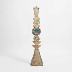 Stoneware lamp base by Bernard Rooke, sold Jan 2026