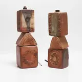 Bernard Rooke, Two stoneware table lamp bases