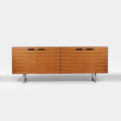 Gordon Russell, Rosewood 'Series 1' sideboard, comprising a pair of cupboards with chrome handles