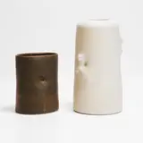Eileen Lewenstein, Two glazed ceramic vessels