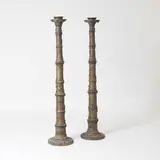 Peter Beard, Pair of large candlesticks