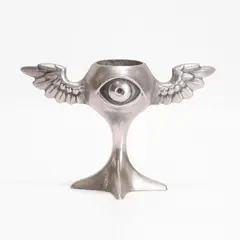 Mark Brazier-Jones, 'Guardian' egg cup or candle holder, aluminium