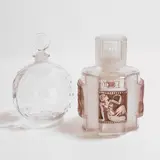 'Dans La Nuit' scent bottle by René Lalique, 1924, clear glass, sold Oct 2025