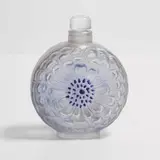 René Lalique, 'Dahlia' scent bottle, 1931, enamelled and frosted glass