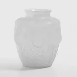 'Domremy' vase by René Lalique, 1926, opalescent glass, sold Oct 2025