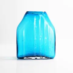 Geoffrey Baxter, Whitefriars Textured Range 'Shouldered' vase, c.1970, mould-blown glass