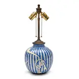 Gio Ponti, FOR RICHARD GINORI TABLE LAMP BASE, 1930, glazed stoneware