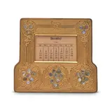 Tiffany Studios, "ABALONE" PATTERN PERPETUAL DESK CALENDAR, 1910, gilt bronze