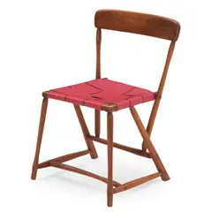 "HAMMER HANDLE" SIDE CHAIR by Wharton Esherick, 1931, oak, sold Feb 2025