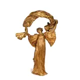 Agathon Léonard, Scarf Dancer Lamp, gilt bronze, incised 'Agathon Léonard Sclp' and with Susse Frères foundry mark