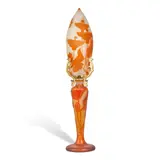 Table Lamp by Galle, cameo glass, brass, shade signed in cameo 'Galle', base signed 'Galle' with a star, offered Oct 2025