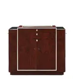 Ralph Lauren Home, Duke Bar, santos rosewood, kiln-dried hardwood, stainless steel, glass