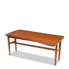 Drop-Leaf Coffee Table by Finn Juhl, for Baker Modern, Detroit, walnut, with metal Baker Furniture tag on underside, sold Oct 2025