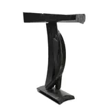 Joseph Wesner, Abstract Sculpture, from the Pherein series, patinated and welded steel, painted wood