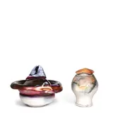 Susanne Stephenson, Lidded Tureen and Lidded Jar, glazed ceramic, tureen incised 'SGS' on underside, jar apparently unsigned