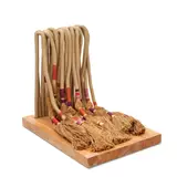 Jean Knight, Untitled (Crafted Textile), fiber, wood, mixed media on pine base