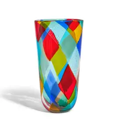 Rare Intarsio Vase by Ercole Barovier, fused glass tesserae with controlled air bubbles, offered Oct 2025