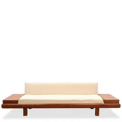Adrian Pearsall, Model 1709-S Sofa, walnut, upholstery