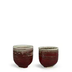 Companion Pair of Cups by Doyle Lane, glazed earthenware, each incised 'DOYLE LANE' on underside, sold Oct 2025