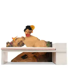 Mattia Biagi, One Wink for Yes Bench, lacquered wood