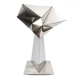 Julian Mayor, Bird Sculpture, from an edition of five, welded mirror-polished stainless steel, inscribed 'J