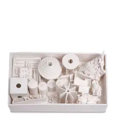 Tony Marsh, Untitled (White Square Vessel with Contents), 2015