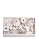 Tony Marsh, Untitled (White Square Vessel with Contents), 2015