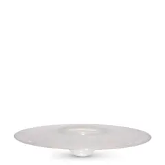 Benjamin Moore, Interior Fold Vessel, blown glass, etched 'Benjamin Moore 1986' on underside