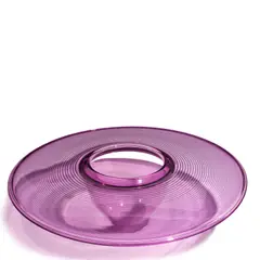 Benjamin Moore, Amethyst Interior Fold, blown glass, etched 'Benjamin Moore 1985 on underside'
