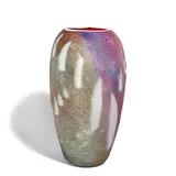 William Morris, Stone Vessel, blown glass, etched 'William Morris 1985' along lower edge