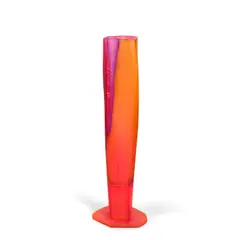 Danny Perkins, Vessel, mold-blown, cut, painted and assembled glass, etched 'DANNY 6' on base