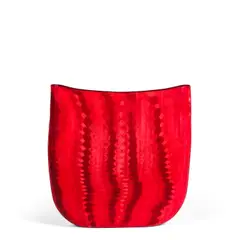 Vase by Massimo Micheluzzi, blown and battuto murrine glass, etched 'Massimo | Micheluzzi | MURANO | 2002' on underside, sold Oct 2025