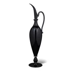 Dante Marioni, Goose Beak Pitcher, blown glass, etched 'Dante Marioni 91' on top of base