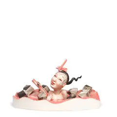 Patti Warashina, Figural Sculpture, glazed porcelain, incised 'Warashina 06' lower right
