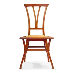 Henry van de Velde, Bloemenwerf Chair, elm, with rush seat, branded 'XIIII' on underside