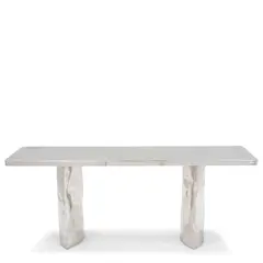 Guillaume Piéchaud, 'Ausculte' Console Table, polished and hammered stainless steel, signed, dated and numbered 'G