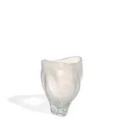 Amorphic Vase by Massimo Micheluzzi, iridescent blown glass, inscribed 'Massimo Micheluzzi MURANO 2009', offered Jul 2025