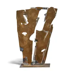 Pietro Consagra, Racconto del Demonio n. 3, bronze on a lacquered wood base, sculpture stamped 'CONSAGRA 63', this is number 1 from the edition of 7 unique works