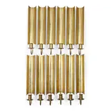 Pierre Forsell, Set of Twelve Sconces, for Skultuna, brass, each stamped with the firm's marks
