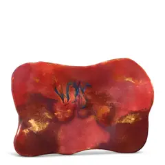 Plate by Fausto Melotti, polychrome glazed ceramic, offered Jul 2025