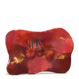 Fausto Melotti, Plate, polychrome glazed ceramic