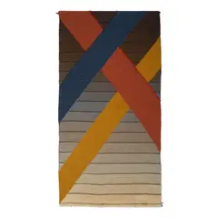 Primary Space (Tapestry) by Charlotte Funk, woven wool, sold Jul 2025