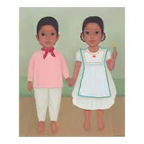 Gustavo Montoya, Niños Mexicanos, oil on canvas