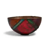 June Schwarcz, Amish Quilt (Bowl), electroplated copper and enamel